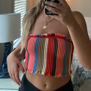 Knit, urban outfitters, crop top